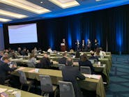 The executive panel (from left): Stephen Anderson, Kurt Weingarten, David Nislick, Ralf Kimmel, and Giovanni Barbarossa.