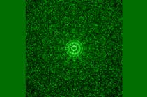 Vortex laser pattern from 12-fold rotationally symmetric quasicrystal structure.