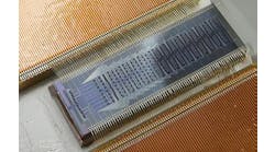 Photo of the quantum photonic chip that predicts the chemical properties of molecules.