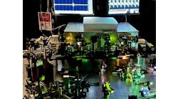 The team&rsquo;s dual-comb spectroscopy system produces precise and stable frequencies.