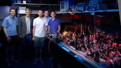 Researchers at the University of Bonn&rsquo;s Institute of Applied Physics&mdash;shown here (from left) Niels Wolf, Prof. Dr. Martin Weitz, Andreas Redmann, Dr. Frank Vewinger, and Dr. Julian Schmitt&mdash;have designed an approach that generates complex states of light.
