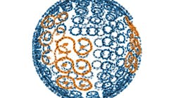 FIGURE 1. Transforming bacteria into solar-powered lasers: we extract light-harvesting structures from bacteria (left), enhance them with proprietary specially engineered lasing units (middle), and place them into a lasing cavity (right) to create a new type of laser that runs directly on sunlight. The natural light-gathering rings (green/purple) of purple bacteria measure 60-nm across and achieve near-perfect efficiency in energy transfer of captured photons.